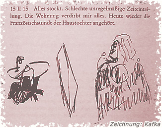 Bild: Zeichnung von Kafka